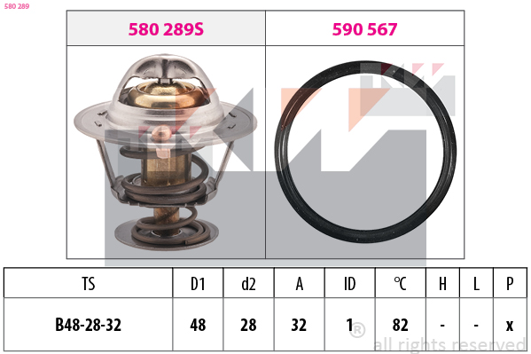 KW Termosztát+O gyűrű 580289_KW